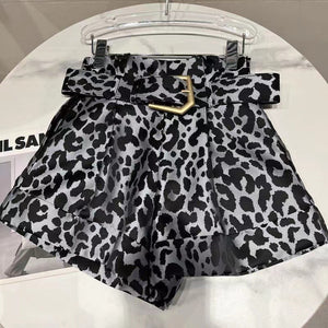 Black leopard pattern
