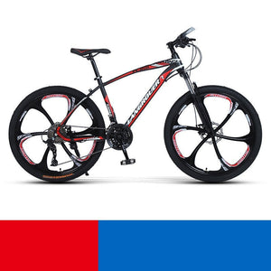 Black red six knife wheel