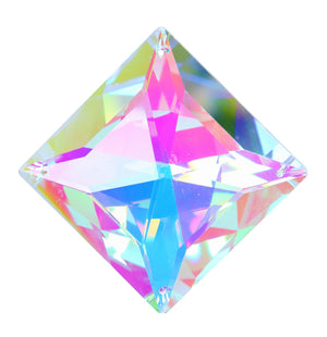 50mm multifaceted square bead
