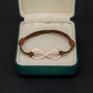 Rose Gold brown rope