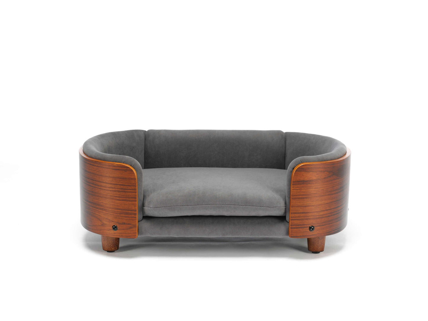 Scandinavian Style Elevated Dog Bed Pet Sofa with Solid Wood Legs and