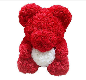 Red embracing white heart 25cm