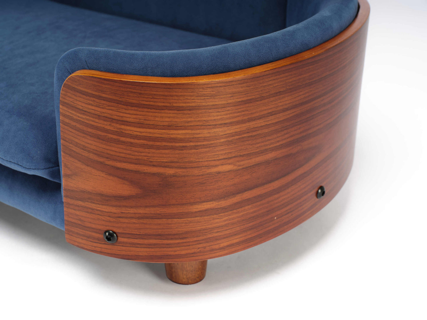 Scandinavian Style Elevated Dog Bed Pet Sofa with Solid Wood Legs and