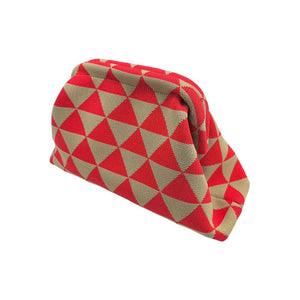 Block khaki red