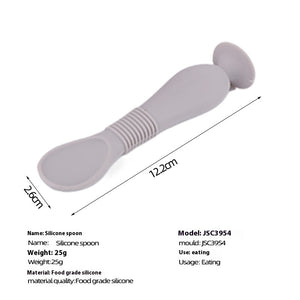Light Gray Silicone Spoon