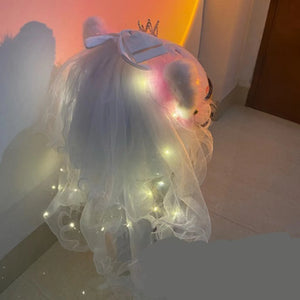 With lamp veil
