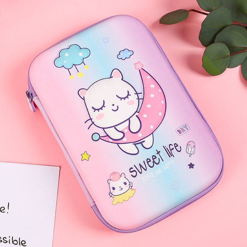 Cute Square Large Capacity Cartoon Anime Hand Account Stationery Box
