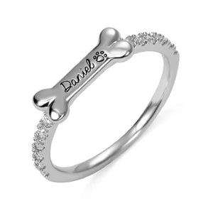 Silver dog bone