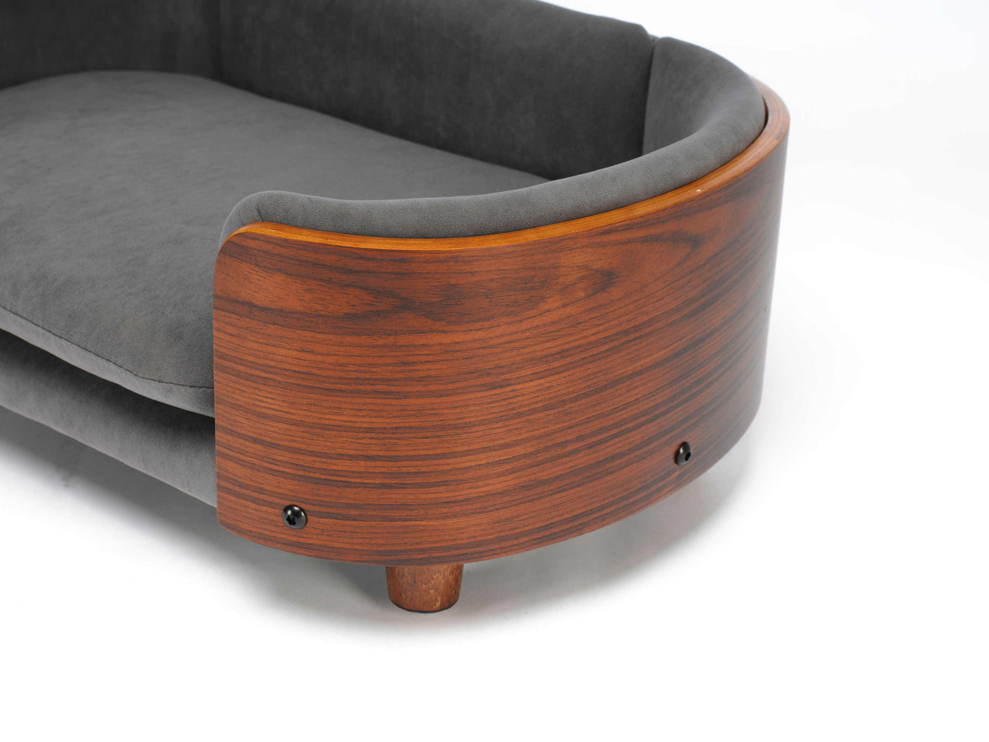 Scandinavian Style Elevated Dog Bed Pet Sofa with Solid Wood Legs and