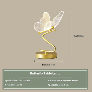 Butterfly Table Lamp EU Plug