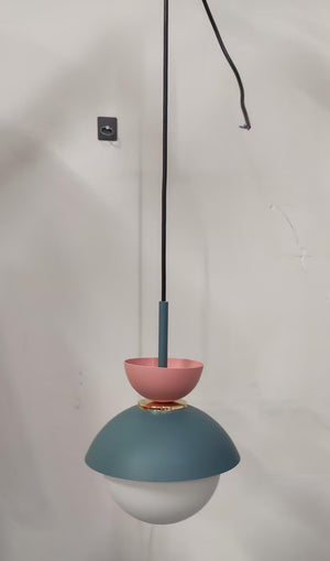 Pink and Light blue