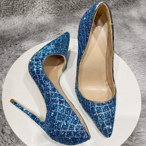New blue sequins 10cm
