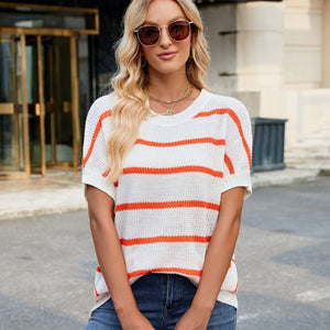 White orange stripes