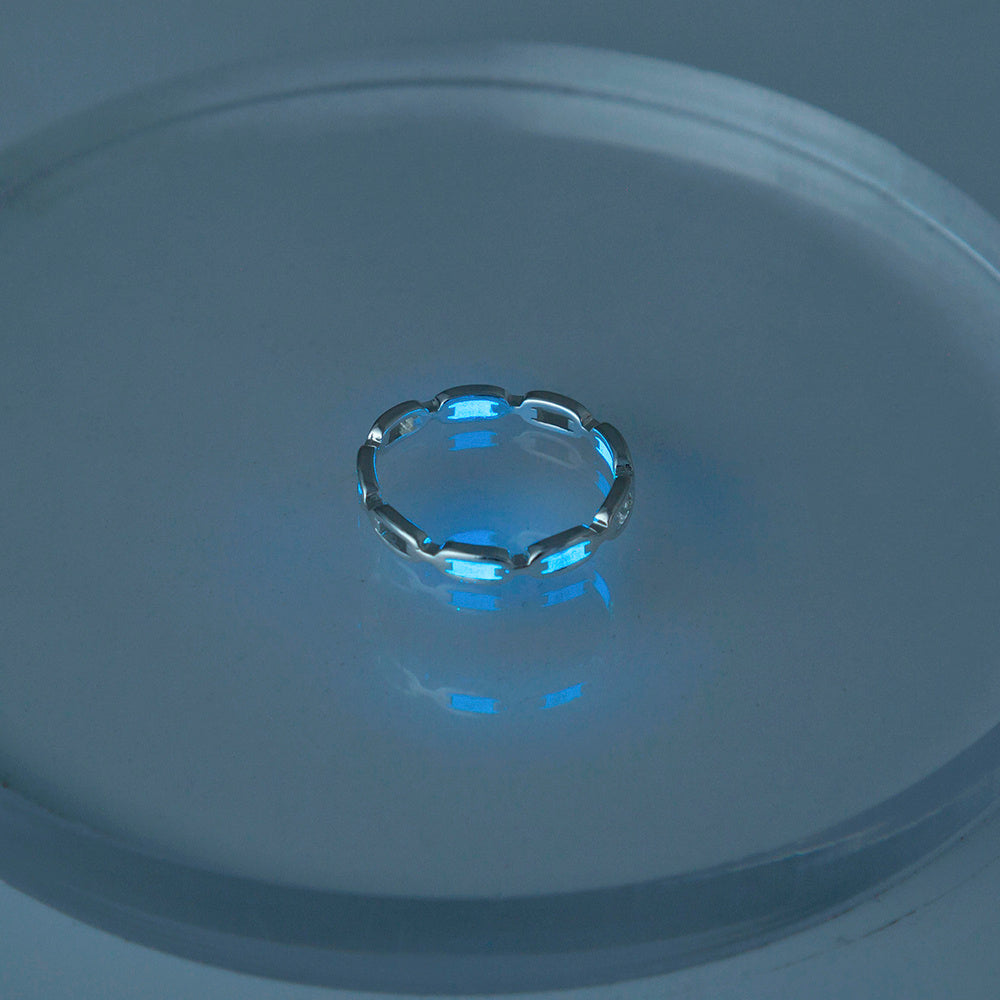 Glow-in-the-dark brass ring
