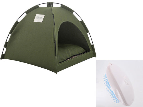 Cat Tent Cooling Mat  Dog House Pet Sofa Camping Dog Bed With Cushion