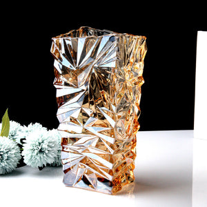 Ice cracking amber