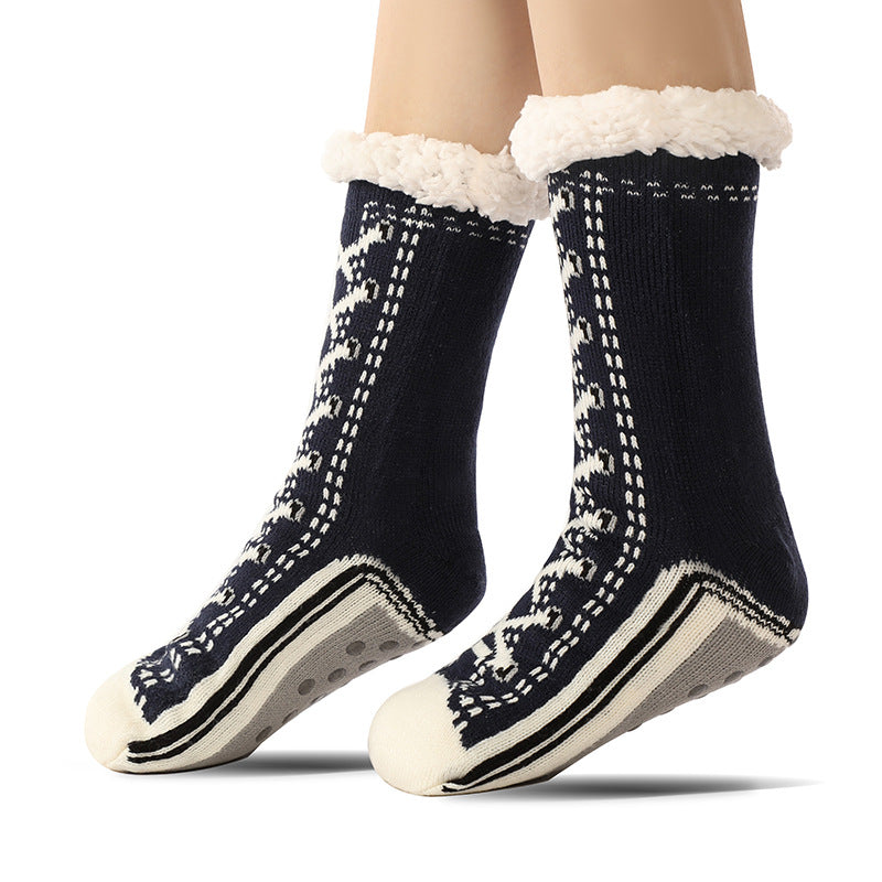 Floor Socks, Lamb Fur, Warm Socks, Postpartum Socks, Home Socks, Sleep Socks, Ultra Thick Plush Women's Socks