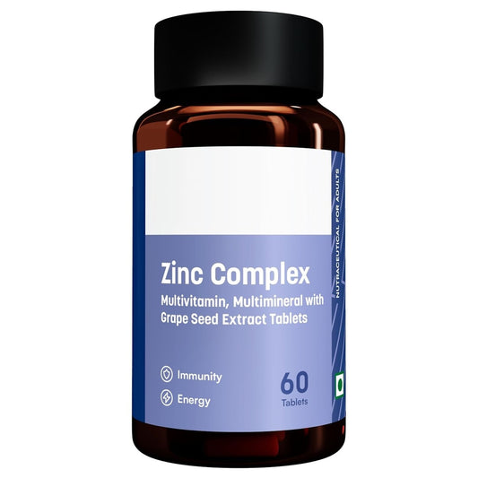 Zinc Tablets with Vitamin C & D3 60 Count