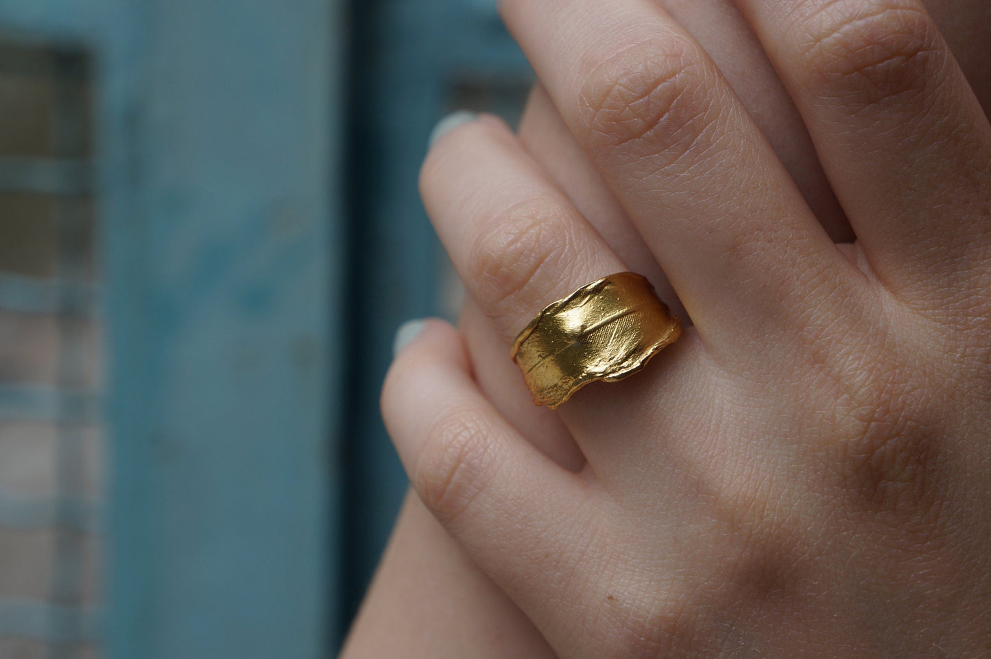Dove Feather Ring: Handmade Sterling Silver Nature Jewelry