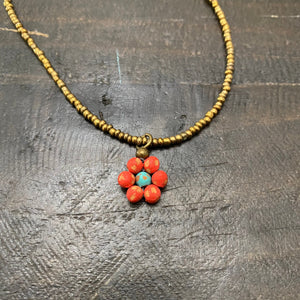 Red and Turquoise