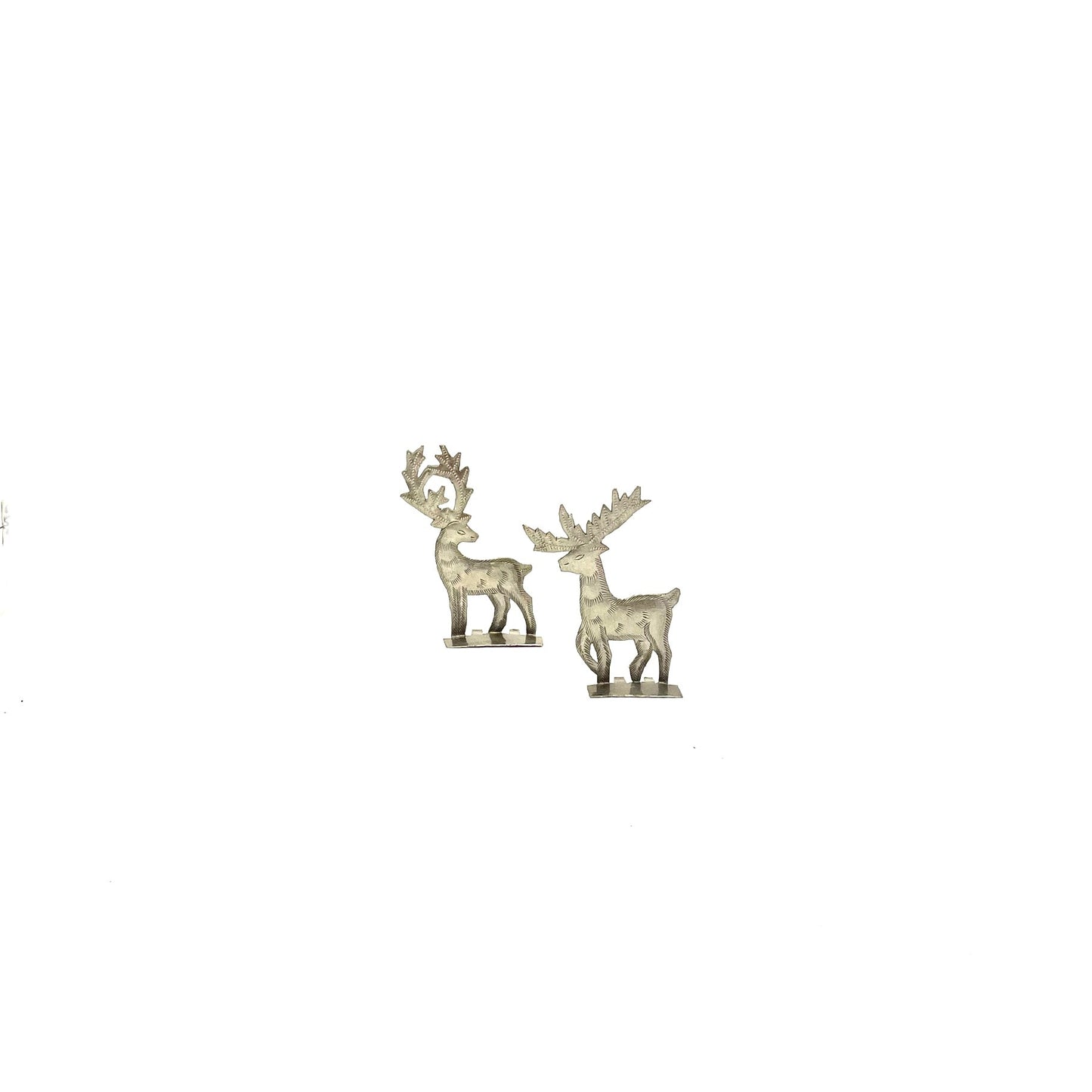 Mini Pair of Standing Reindeer