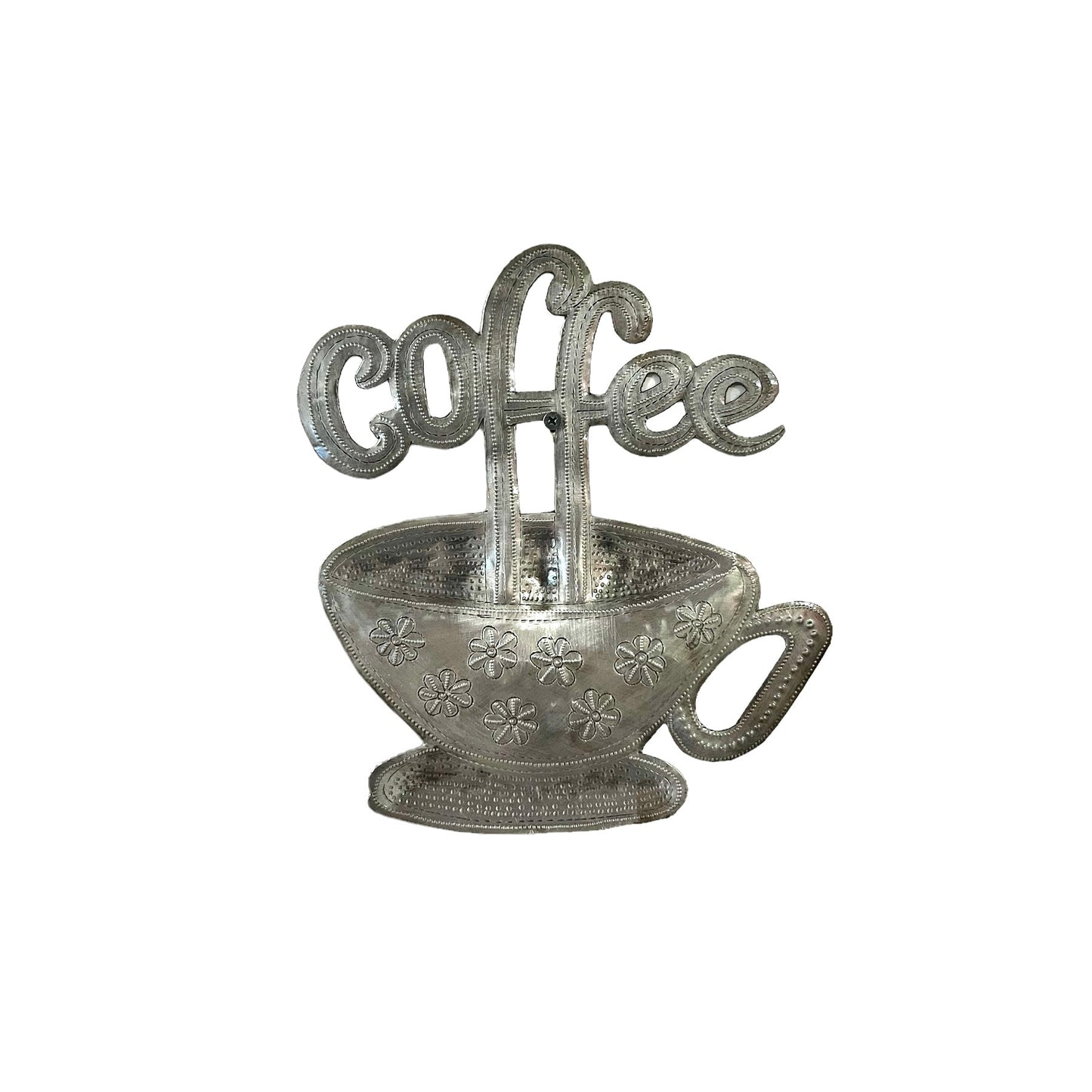 Floral Coffee Cup Wall Art