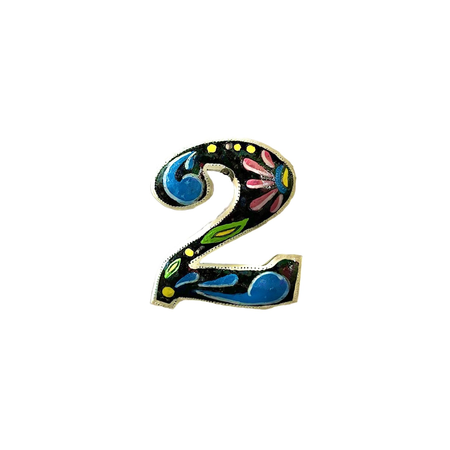 Painted Numbers - Black