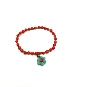 Red- Turquoise