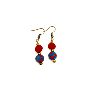 Red Blue Polka Dot