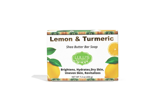 Lemon Turmeric Shea Butter Bar Soap – Brightening for Dark Spots & Uneven Tone
