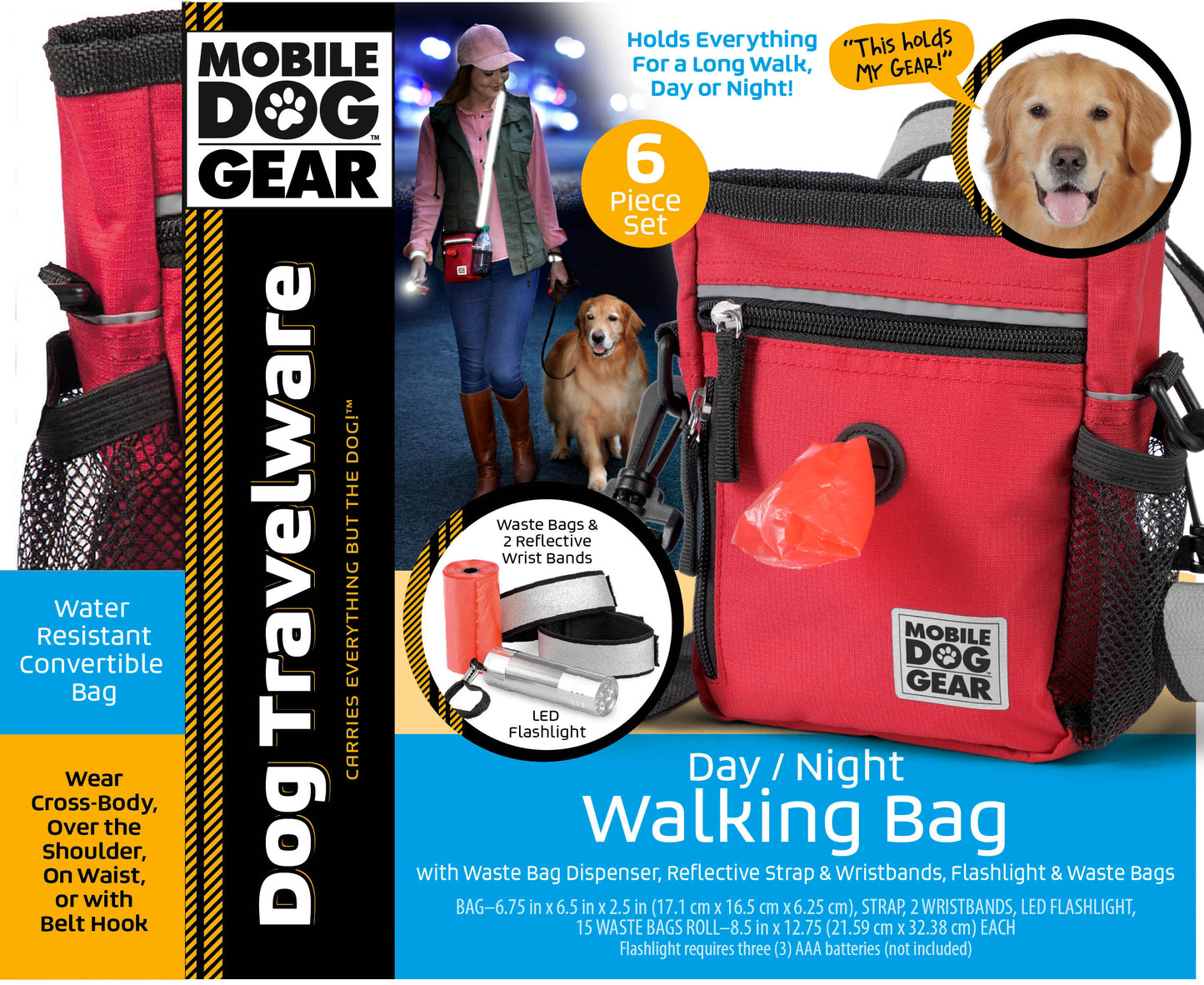 Day/Night 6 Pc Walking Bag - cavamart.com