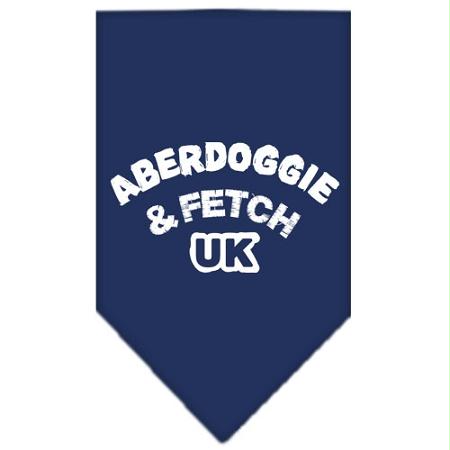 Mirage Pet Products 66-02 SMNB Aberdoggie UK Screen Print Bandana Navy