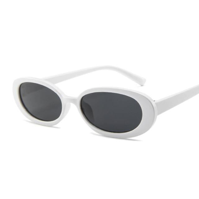 Tiny Small 90s Sunglasses Women Polarized Retro Oval Shape Sunglasses For Woman Designer Sun Glasses For Female Elegant Small Frame Cool Vintage