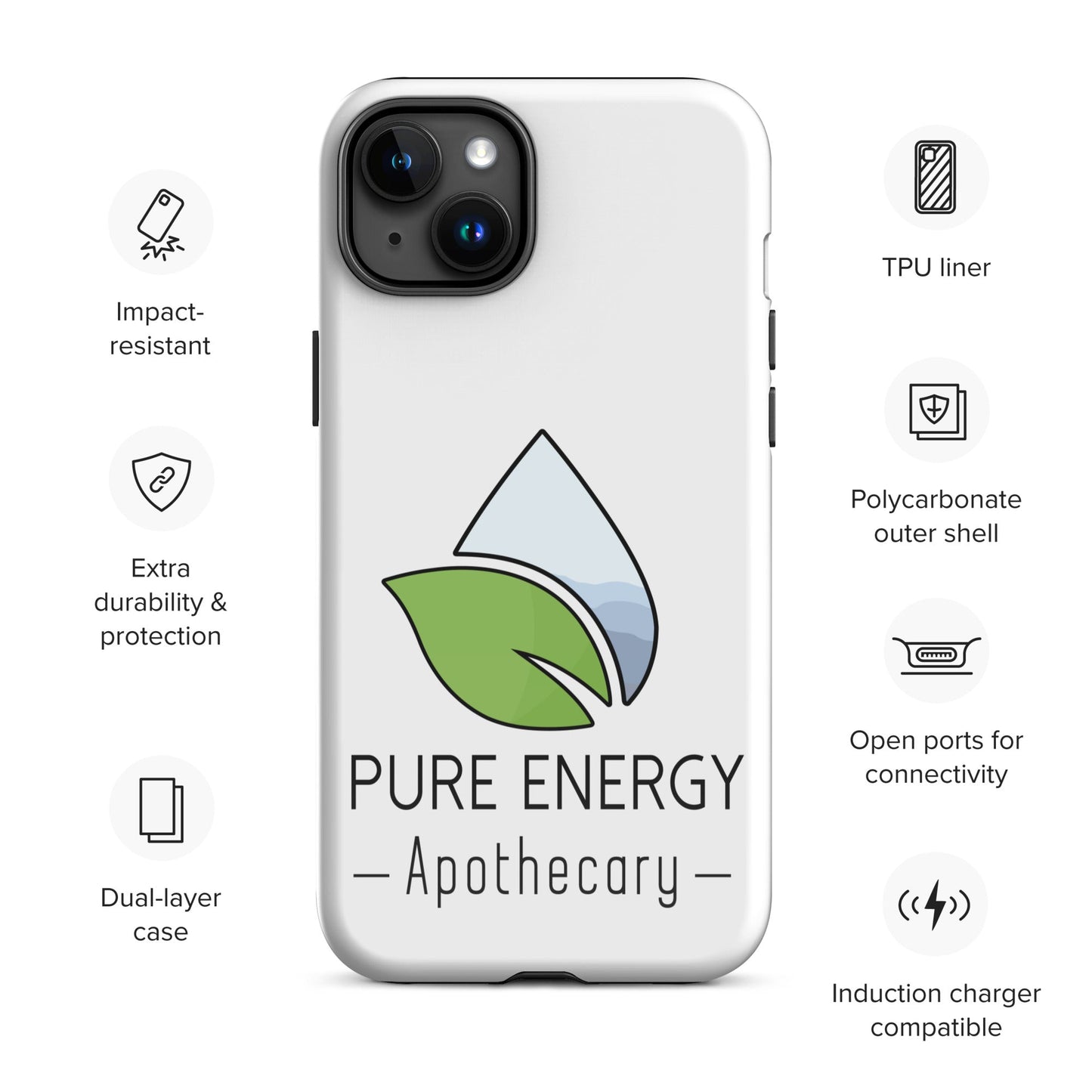 Pure Energy Apothecary Tough Case for iPhone®-16